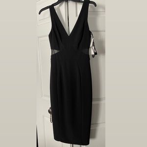 Xscape black midi dress! Never worn, with tags! S4